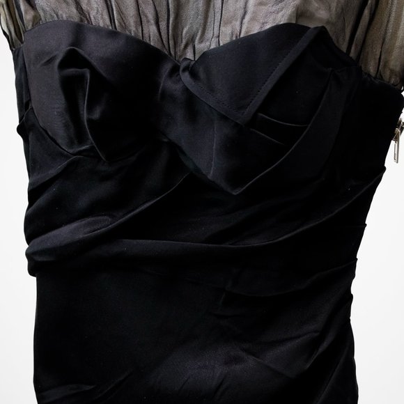 Alexander Wang Twisted Cup Black Silk Evening Gown - Picture 6 of 9